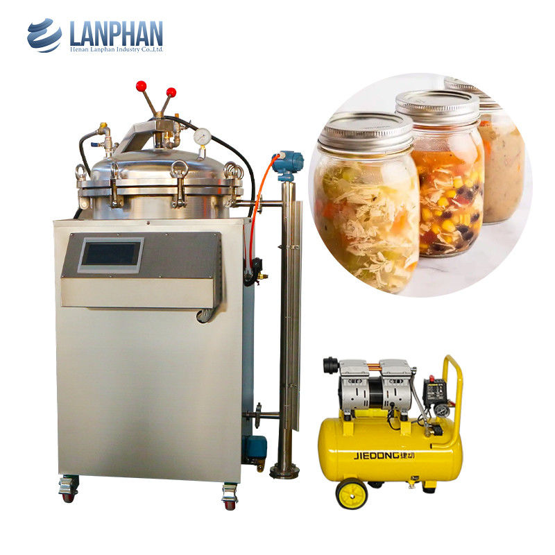 Υδρολουμάνι κατακόρυφη αντίσταση της πίεσης αυτοκλάβα για τρόφιμα με συσκευασία κενού