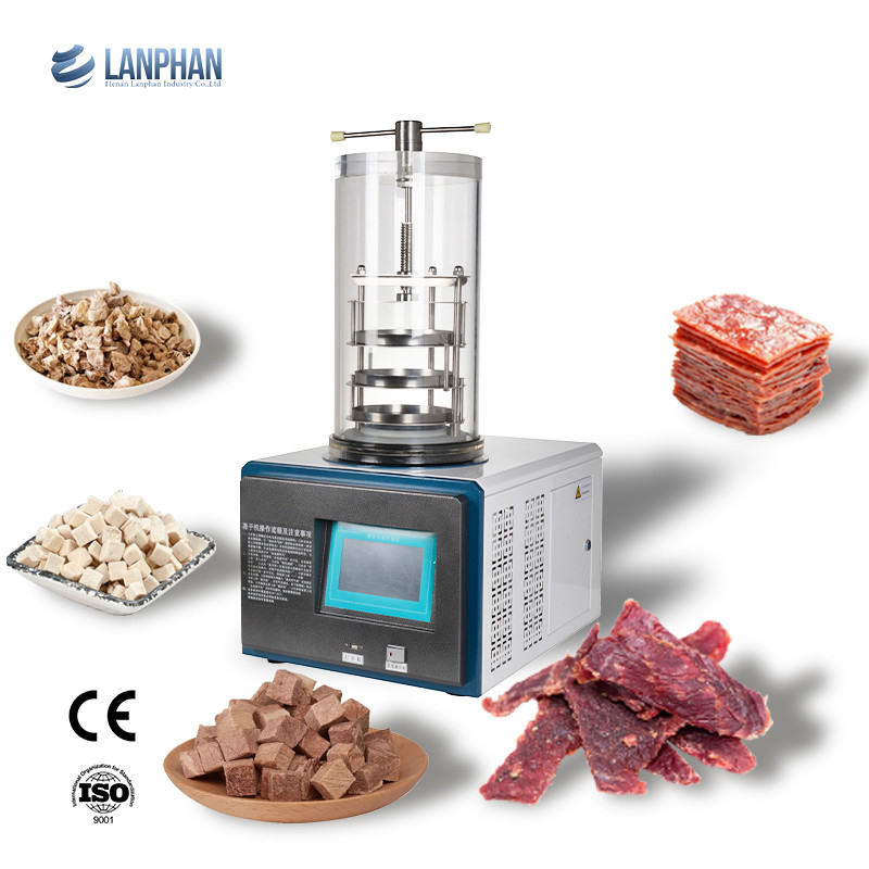 0.1m2 3-4kg Μίνι εργαστηριακό στεγνωτήρα κατάψυξης Lyophilizer στεγνωτήρα κατάψυξης μηχανή με αντλία κενού