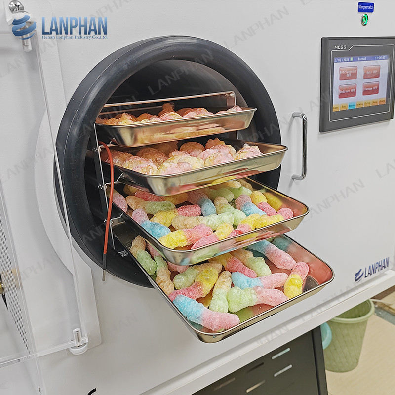 4 δίσκοι Skittle Vacuum Freeze-Drying Machine μικρός πάγκος-ξηρακός για καραμέλες