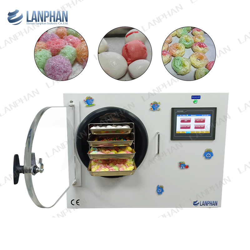 4 δίσκοι Skittle Vacuum Freeze-Drying Machine μικρός πάγκος-ξηρακός για καραμέλες