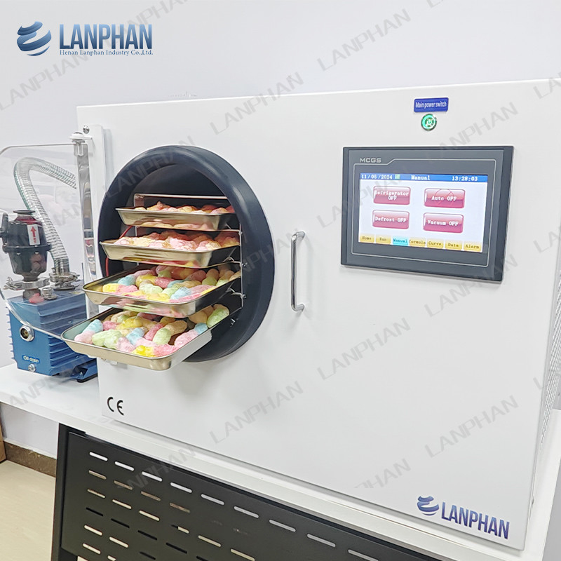 2-3kg/παρτίδα Φρούτα λαχανικά γάλα χυμός καφέ στεγνωτήρας μηχανή στεγνωτήρας κατάψυξης για το σπίτι