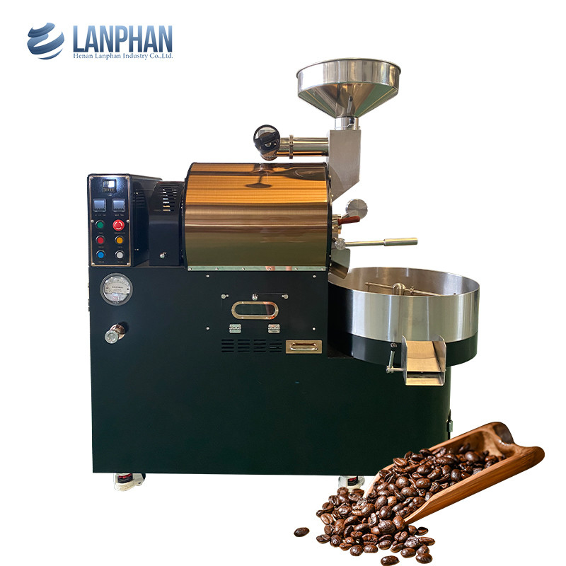 1-6kg/παρτίδα Ηλεκτρικό αέριο θερμό αέρα Καφέ κόκκοι Καφέ ψήσιμο εξοπλισμός