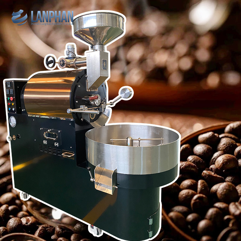 1-6kg/παρτίδα Ηλεκτρικό αέριο θερμό αέρα Καφέ κόκκοι Καφέ ψήσιμο εξοπλισμός