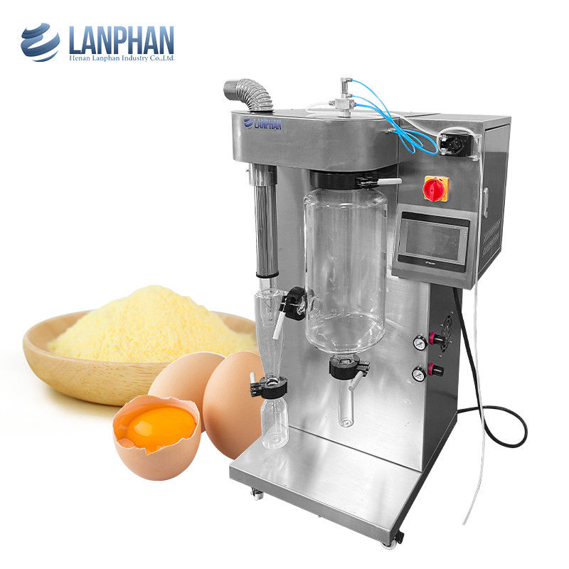 1500 ml/h ~ 2000 ml/h Εργαστήριο γυαλί ψεκαστήρα για τομάτα γάλα καφέ αυγά σκόνη ορού γάλακτος