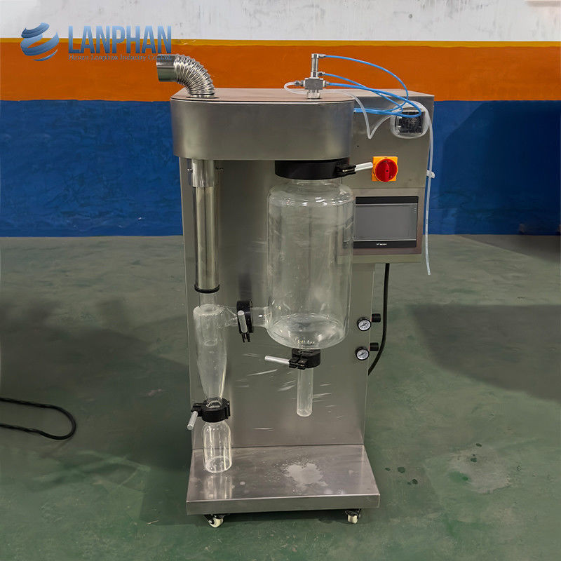 1500 ml/h ~ 2000 ml/h Εργαστήριο γυαλί ψεκαστήρα για τομάτα γάλα καφέ αυγά σκόνη ορού γάλακτος