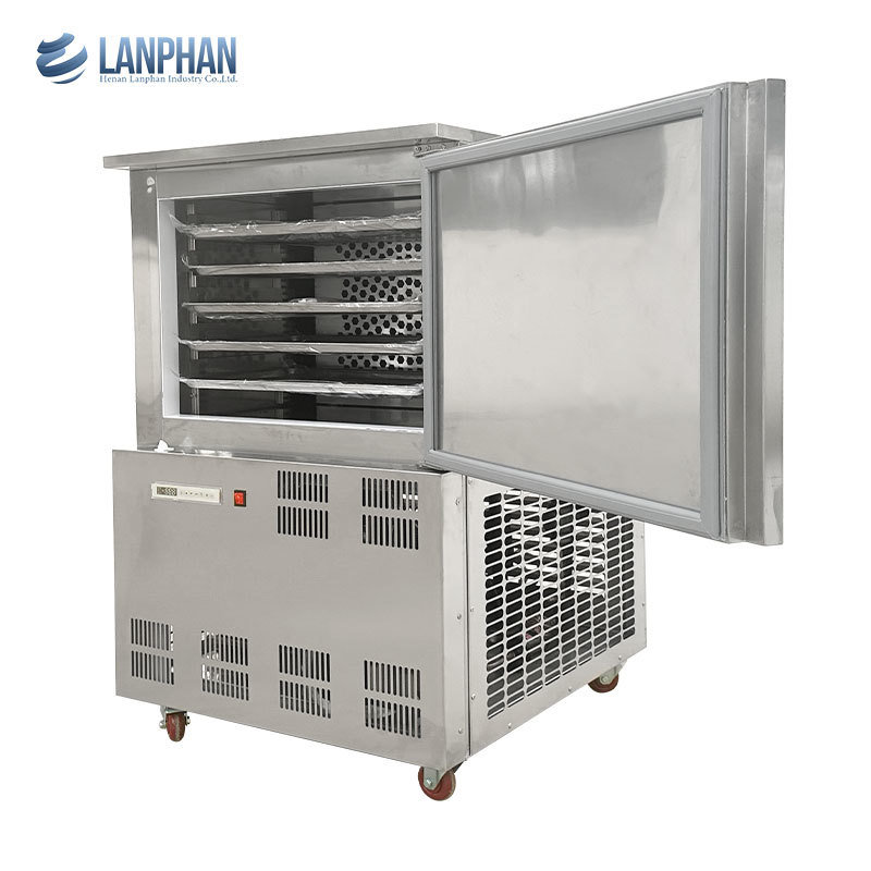 -45℃ 5 Trays Food Blast Chiller And Shock Freezer Blast Freezer For Meat Chicken Dough