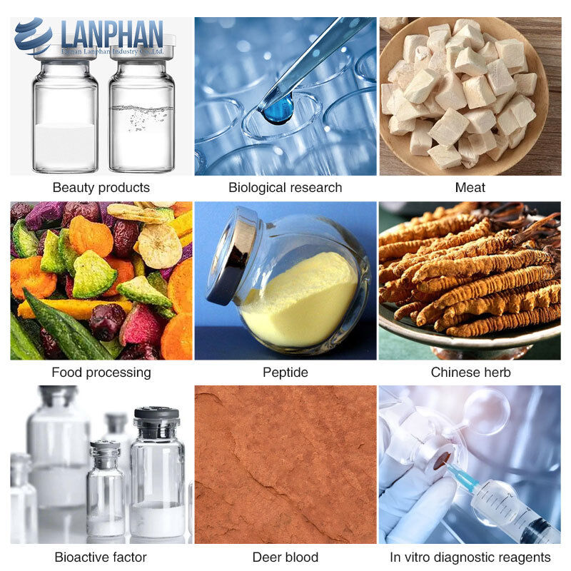 Εργαστηριακή συσκευή στεγνώσεως με ψύξη (freeze dryer), συσκευή στεγνώσεως υπό κενό για τη βιολογική παρασκευή φαρμακευτικών τροφίμων