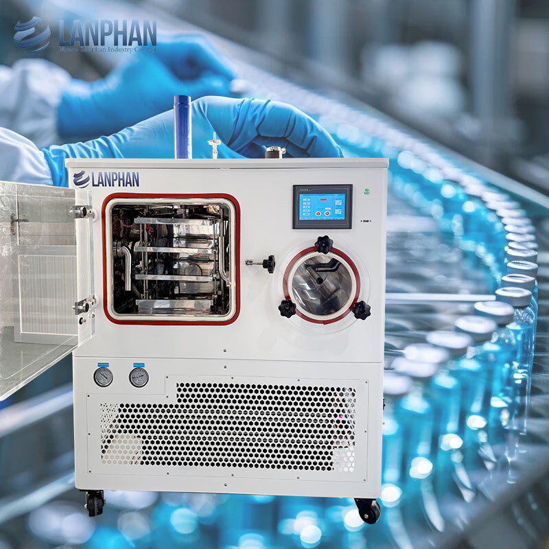 8kg/ παρτίδα λυοφιλοποίησης βιομηχανικού εργαστηρίου ψυκτικής ξήρανσης φαρμακευτικών προϊόντων, μικροβιακών προϊόντων