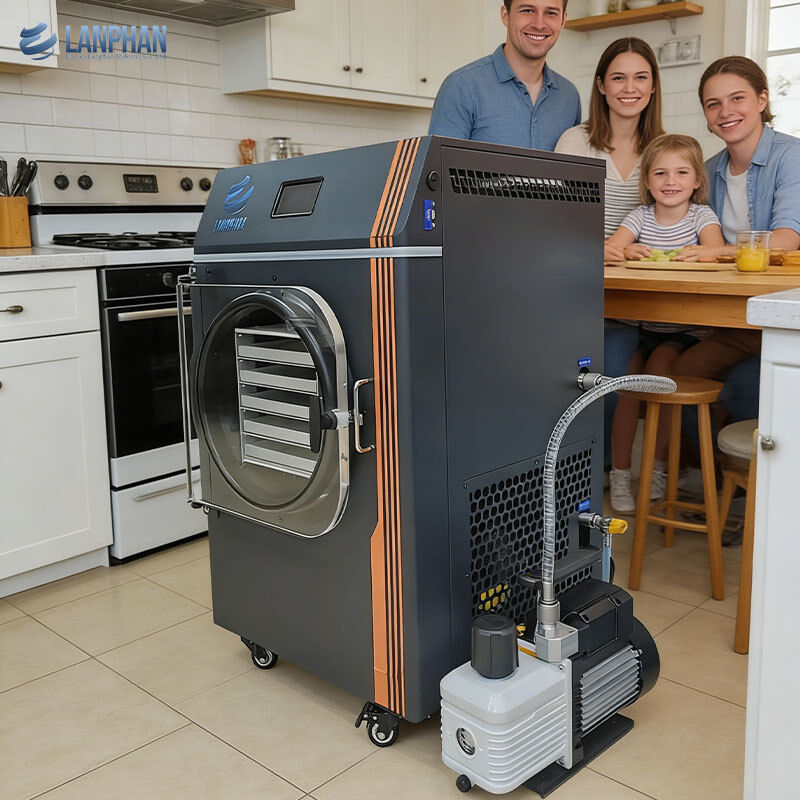 Έξυπνο μίνι στεγνωτήρα ψύξης με αντλία κενού ενεργειακά αποδοτικός λυοφιλιωτής για οικιακή χρήση