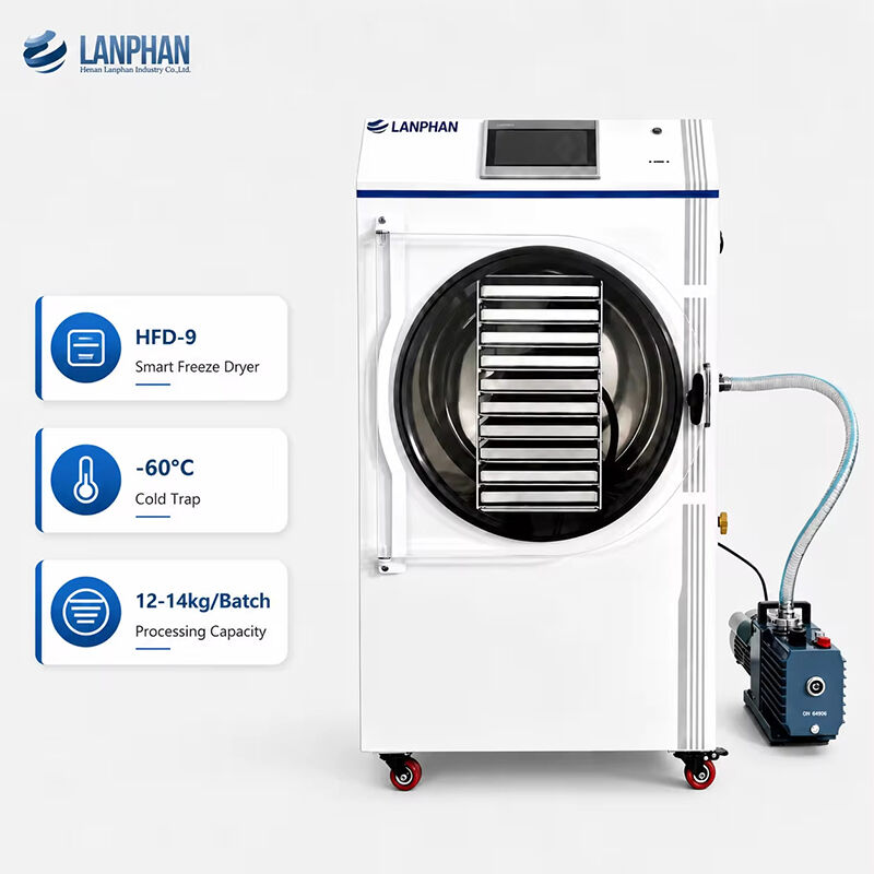 12-14kg Commercial Grade Stainless Steel Vacuum Freeze Dryer for Fruits and Vegetables