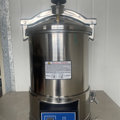 Medical Dental Laboratory Autoclave Sterilizer Portable 18L 24L Electric Heating