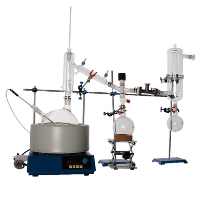 Κλασματικός εξοπλισμός 5L 2000rpm απόσταξης πορειών εξαγωγής κοντός
